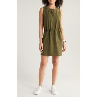 Zella In Flight Utility Dress in Olive Night at Nordstrom Rack, Size X-Small
