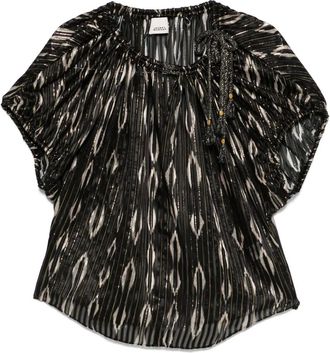 Isabel Marant Blusa lamé - Nero