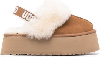 UGG Brown Platform Slides