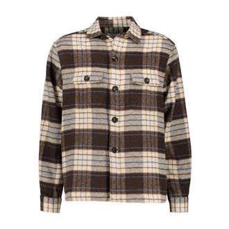 04651/ Casual Shirt - Heren - Casual Overhemden - Bruin - L - Overhemden