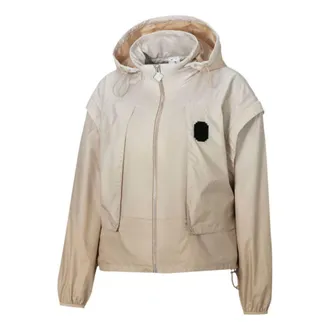 Puma (WMNS) PUMA x PRONOUNCE Crossover Printing Gradient Woven Hooded Jacket Khaki 532147-20