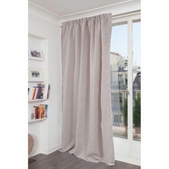 MOONDREAM Cortina ac&uacute;stica trabilla fruncida gris mc17 140lx260h