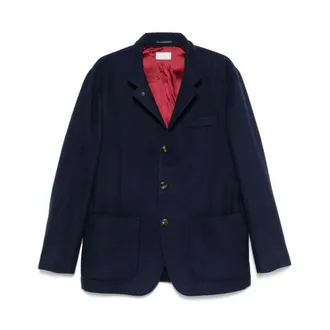 Brunello Cucinelli Abrigos Azules para Hombres - Jackets - Hombre - Azul - S