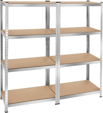 TecTake Estanter&iacute;a industrial para cargas hasta 640 kg, 80 kg por balda marr&oacute;n