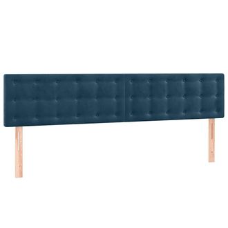 vidaXL Cabeceros 2 Unidades De Terciopelo Azul Oscuro 90x5x78/88 Cm Vidaxl