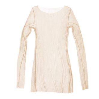 Cortana Long Sleeve T-Shirts, female, Beige, XL, t de tul, top mink opt 1