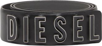 Diesel B Letter Womens Leather Belt Black - Size 75 cm