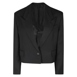 The Attico Wollen blazer - Dames - Jassen - Zwart - Maat: XS Wol