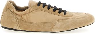 Prada Beige Polyamide Athletic Womens Sneakers