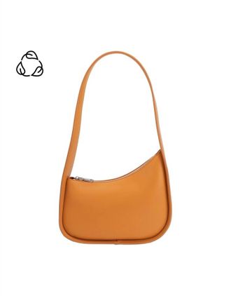 Melie Bianco Womens Willow Recycled Vegan Shoulder Bag In Orange