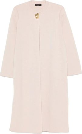 Fabiana Filippi long-sleeved wool coat - Pink