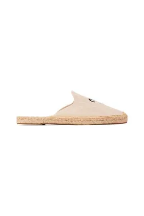 Soludos The Smoking Mule Embroidery Espadrille in Aries - Natural Undyed at Nordstrom, Size 11