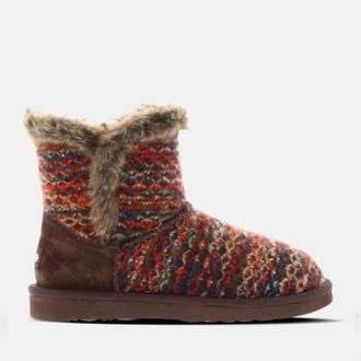 Lamofootwear Womens Yuma Suede Boot In Chocolate