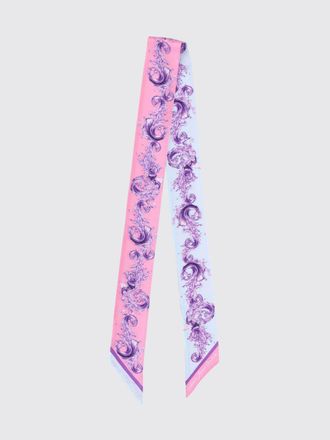 Versace Jeans Couture Bandeau in seta con stampa Baroque e logo