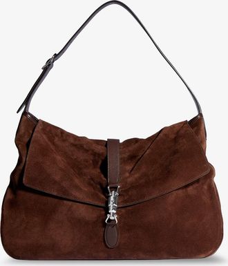 Gucci Borsa a spalla Jackie Flap in suede - GUCCI - gender_Man
