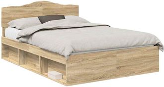 vidaXL Estructura De Cama Sonoma 140 X 190 Cm Madera De Pino Macizo Vidaxl