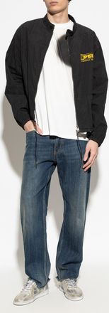 Maison Margiela Jacket With Print, Mens, Black