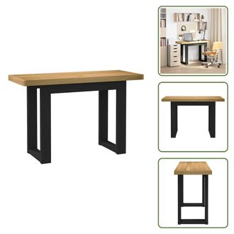 vidaXL Mesa De Comedor - Vidaxl Escritorio Noain Patas En U Madera Maciza Pino 120x50x75 Cm - Escritorio De Trabajo