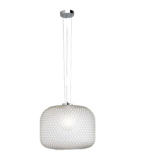 Luce-Ambiente-Design Sospensione ashford in vetro trasparente 150x40 cm