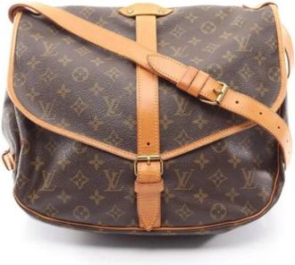 Louis Vuitton Pre-owned Vintage Monogram Schoudertas - Dames - Vintage Schoudertas - Bruin - ONE Size - Leer - Vintage