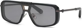 Philipp Plein Authentieke Spp 008M 700X Bril - Heren - Zonnebrillen - Zwart - ONE Size - Accessoires