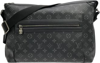 Louis Vuitton Black Coated Canvas Shoulder Bag (Pre-Owned)