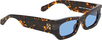 Off-white Rechthoekige zonnebril Belleville Havana Glanzend - unisex - Zonnebrillen - Bruin - 50 MM - Accessoires