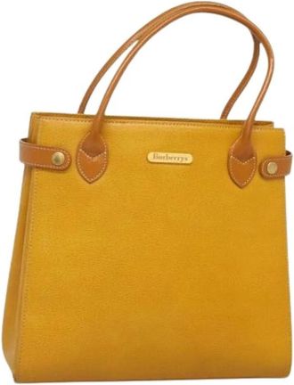 Burberry Pre-owned Handbags, female, Yellow, Size: ONE SIZE Pre-owned Vintage Handbag