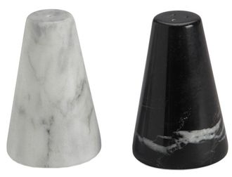 Andrea House 2-teiliges Salz & Pfeffer Set Marmo aus Marmor