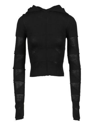 Rick Owens MAGLIA HOODED TOP - Black
