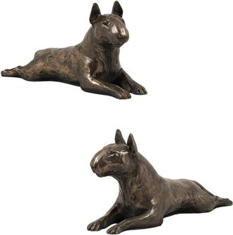 OEM Bull Terrier, Bull Terrier Iv - Estatuilla De Perro, Figura Sobre Base Blanca, Trofeo Para Exposici&oacute;n Canina De La Marca Art-dog