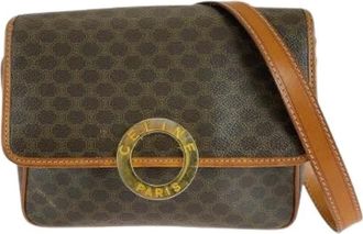 Celine Pre-owned Cross Body Bags, female, Brown, Size: ONE SIZE Pre-owned Plastic Crossbody Bag