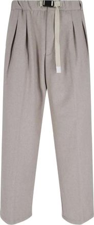 White Sand pleated belted trousers - Neutrals