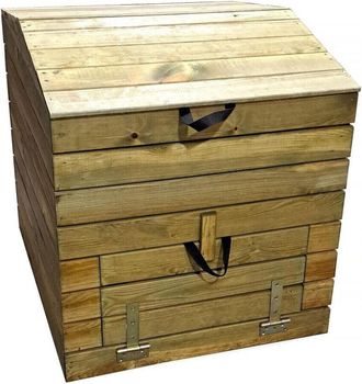 Habitat et Jardin Habitat Et Jardin - Compostador De Madera 500l douglas 80 X 80 X 85 Cm