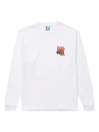 Undefeated logo-embellished long-sleeve t-shirt - men - Fabric - S - Blue