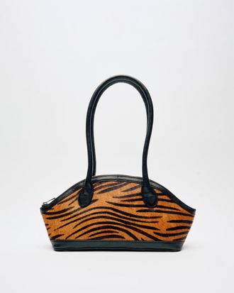 N&uacute;noo Ayo Stripes Deluxe Donkerbruin Tas