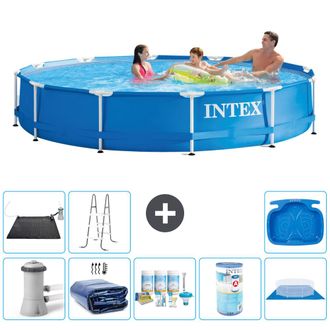 Intex Piscina Con Estructura Redonda - 366x76 Cm - 8-piezas S41744