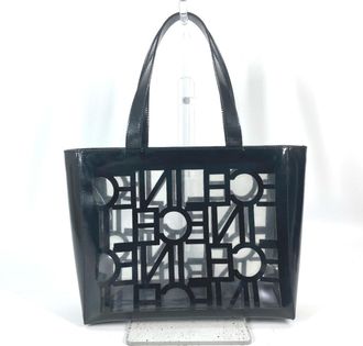 Celine Black Vinyl Shoulder Bag Tote Bag (Pre-Owned)
