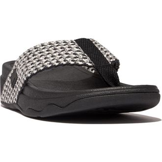 FitFlop Surfa Flip Flop in Black at Nordstrom, Size 11