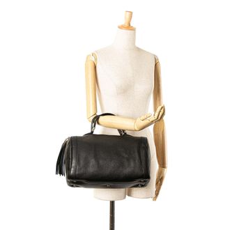 Gucci Cilinder Leren Handtas Met Kwastje