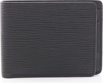 Louis Vuitton Black Noir Epi Leather Wallet (Bi-Fold) (Pre-Owned)