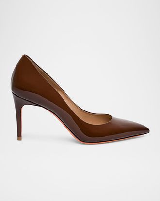 Santoni 85mm Patent Leather Pumps