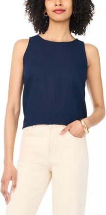 Vince Camuto Keyhole Back Sleeveless Top in Classic Navy at Nordstrom, Size X-Small