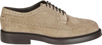 Doucal's Derby Wingtip Veterschoen - Heren - Veterschoenen - Beige - 40 EU - Schoenen