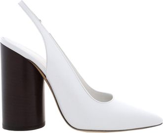 Ferragamo Pamela Leather Slingback Pumps, Size 7 C