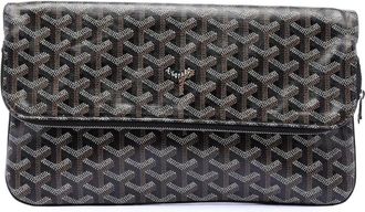 Goyard Pre-owned Clutches, female, Black, Size: ONE SIZE Pre-owned Vintage Monogram Clutch
