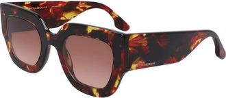 Victoria Beckham Womens VB606S 49 609 Sunglasses - Brown - One Size