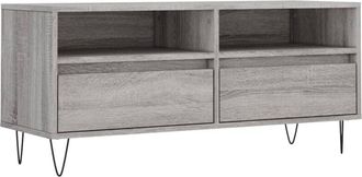 vidaXL Vidaxl - Mueble de tv madera contrachapada gris Sonoma 100x34,5x44,5 cm