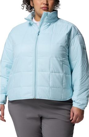 Columbia Sienna Hill Water Repellent Quilted Nylon Jacket in Marine Light at Nordstrom, Size 3X