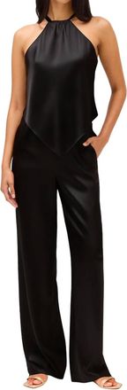 Allison New York Ava Silk Pants In Black